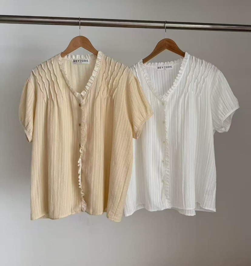 HEYJUDE韓國東大門直郵女士新品熱賣人氣26春夏襯衫蕾絲衫HEYJUDE襯衫/蕾絲衫