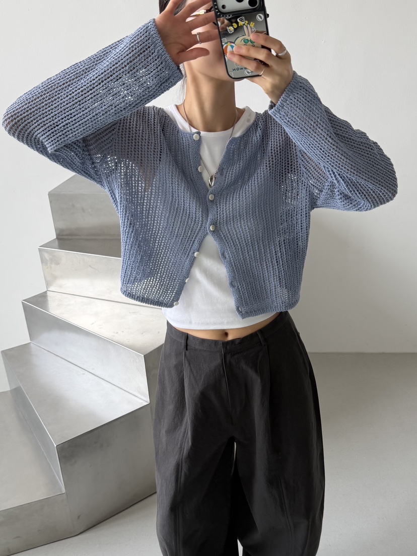 KARE/WEREPIECE韓國直郵實拍女裝新品熱賣針織衫鉤針編織KARE/WEREPIECE針織衫