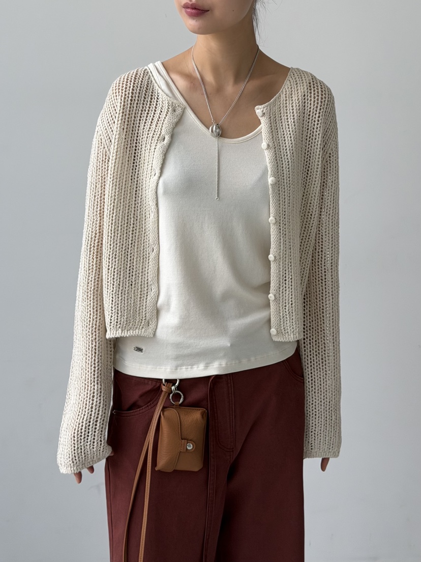 KARE/WEREPIECE韓國直郵實拍女裝新品熱賣針織衫鉤針編織KARE/WEREPIECE針織衫