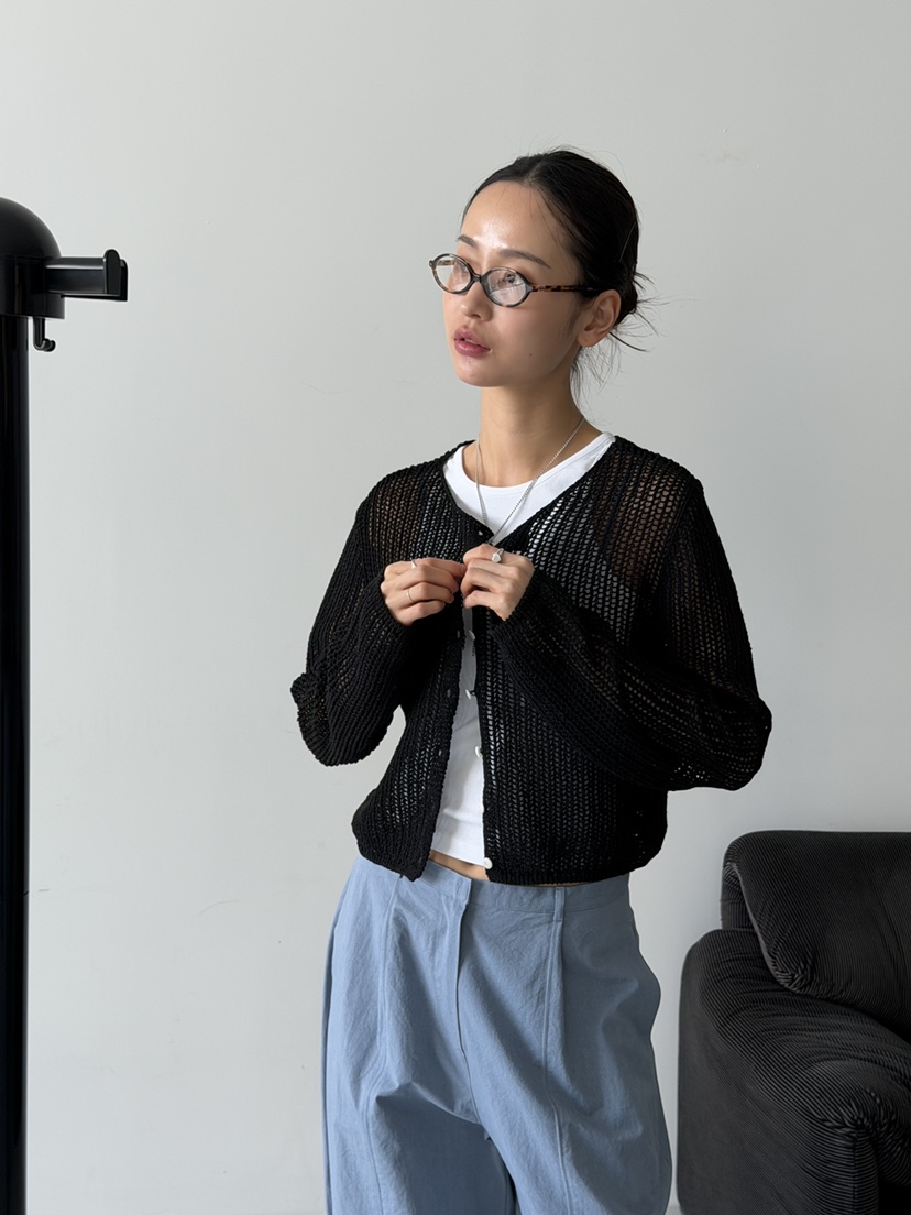 KARE/WEREPIECE韓國直郵實拍女裝新品熱賣針織衫鉤針編織KARE/WEREPIECE針織衫