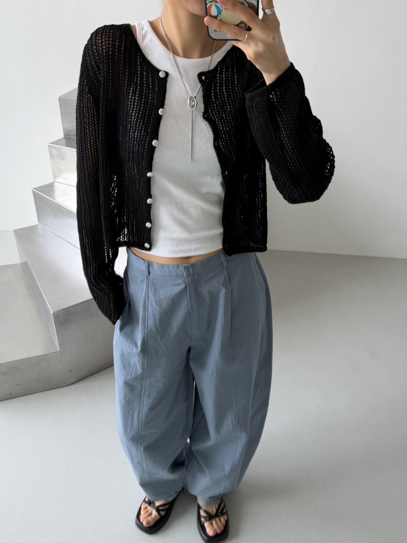 KARE/WEREPIECE韓國直郵實拍女裝新品熱賣針織衫鉤針編織KARE/WEREPIECE針織衫