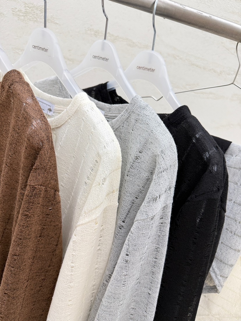 CM韓國直郵實拍女士新款休閑時尚26春夏人氣針織衫含圍巾CM_centimeter針織衫