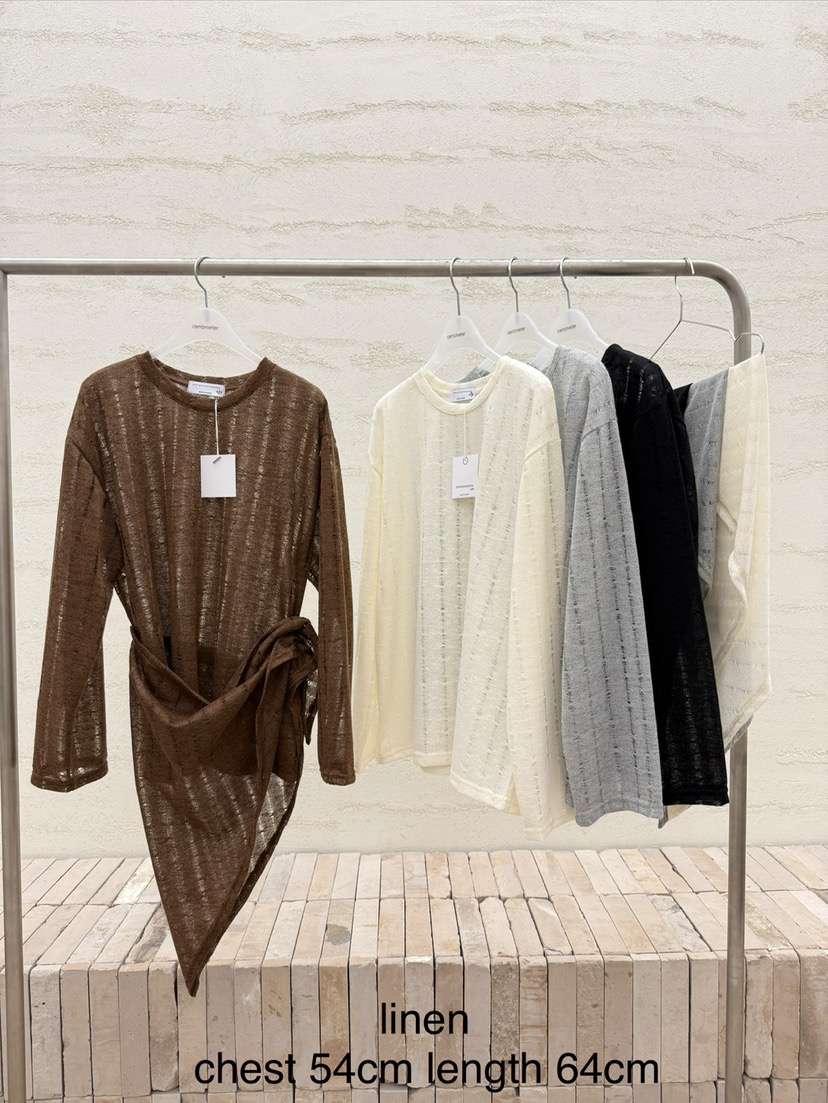 CM韓國直郵實拍女士新款休閑時尚26春夏人氣針織衫含圍巾CM_centimeter針織衫