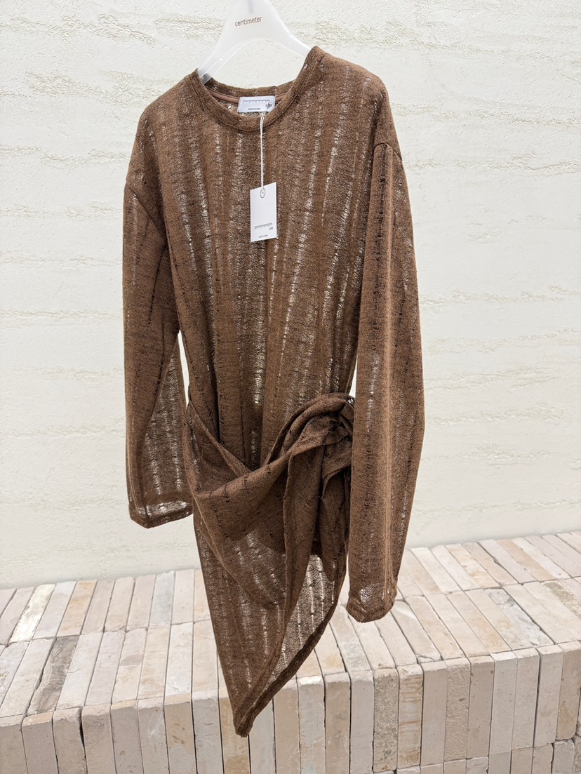 CM韓國直郵實拍女士新款休閑時尚26春夏人氣針織衫含圍巾CM_centimeter針織衫圖色1