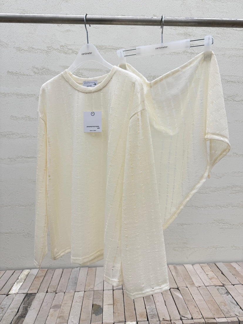 CM韓國直郵實拍女士新款休閑時尚26春夏人氣針織衫含圍巾CM_centimeter針織衫圖色2