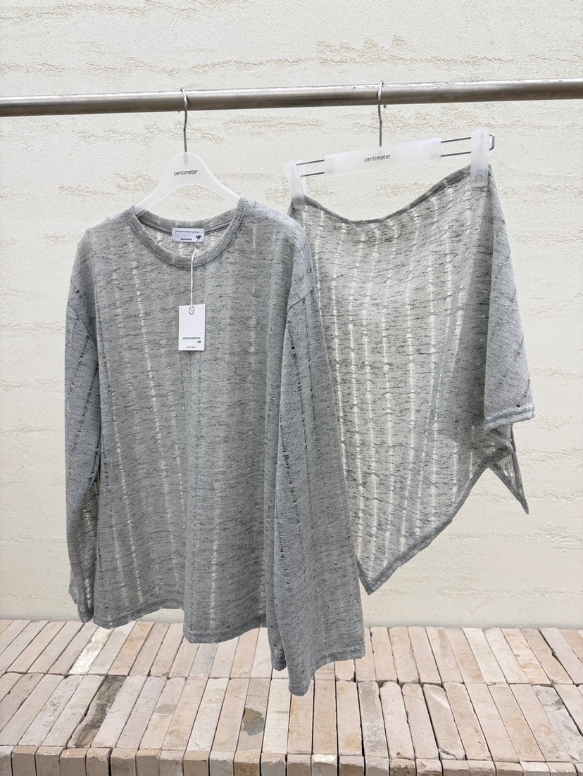 CM韓國直郵實拍女士新款休閑時尚26春夏人氣針織衫含圍巾CM_centimeter針織衫圖色3