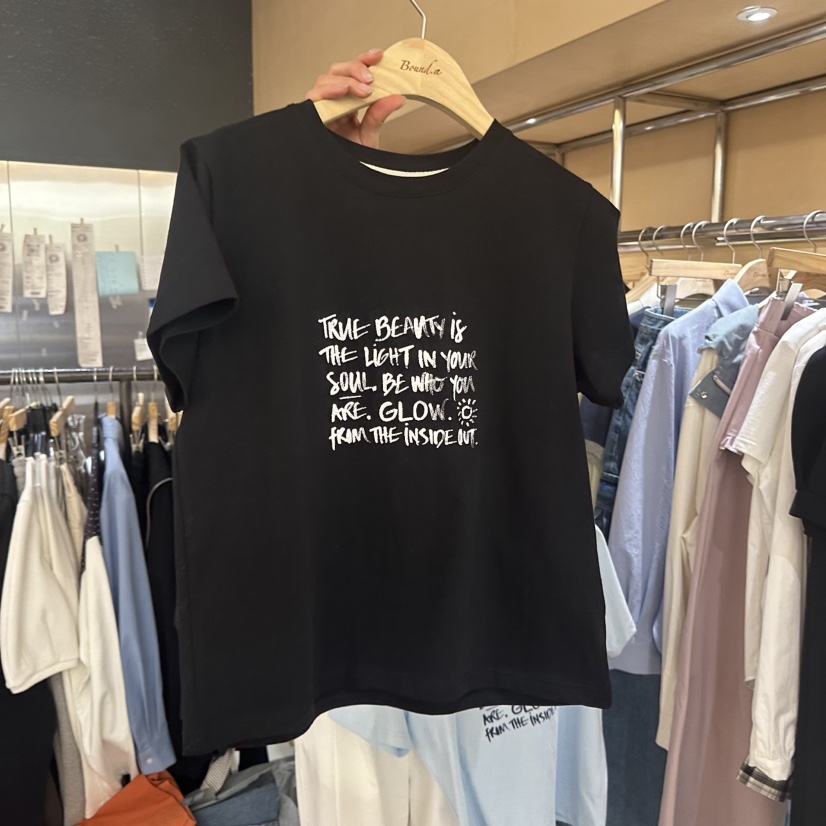 BOUND.A韓國代購女士新款熱賣人氣26春夏推薦休閑時尚T恤BOUND.AT恤圖色2