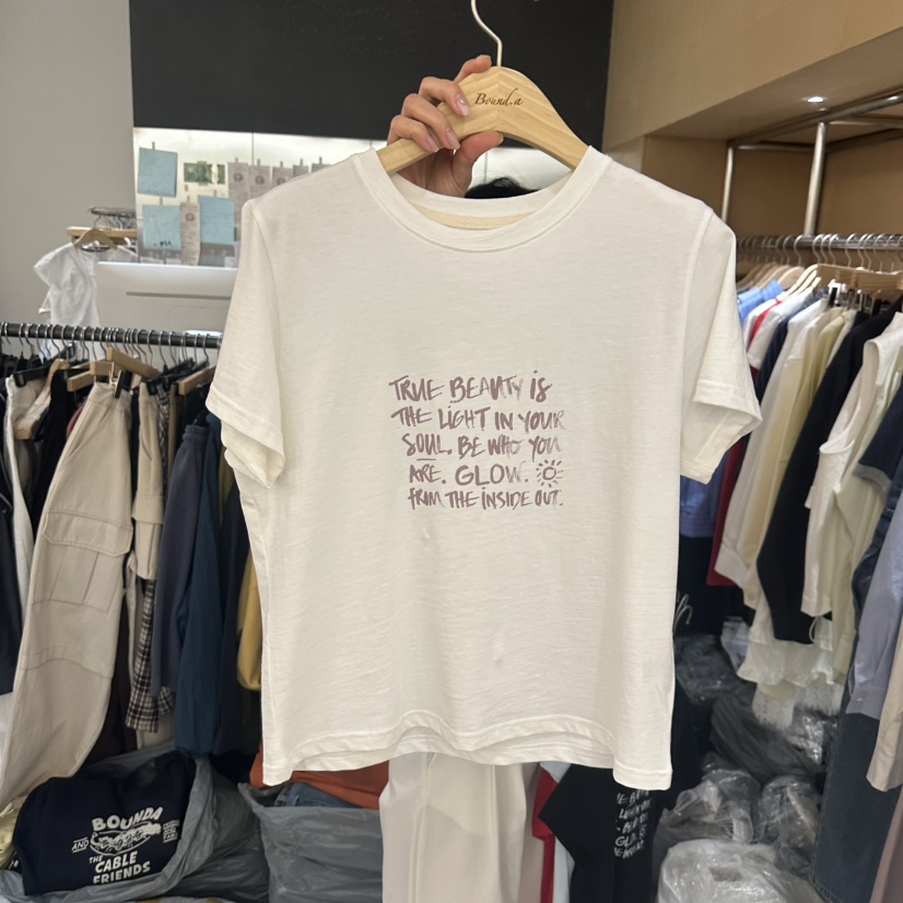 BOUND.A韓國代購女士新款熱賣人氣26春夏推薦休閑時尚T恤BOUND.AT恤圖色4
