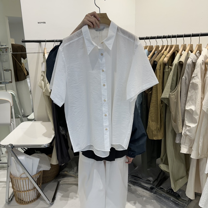 MOWER韓國直郵實拍女士新品休閑推薦26春夏人氣襯衫蕾絲衫MOWER襯衫/蕾絲衫圖色1