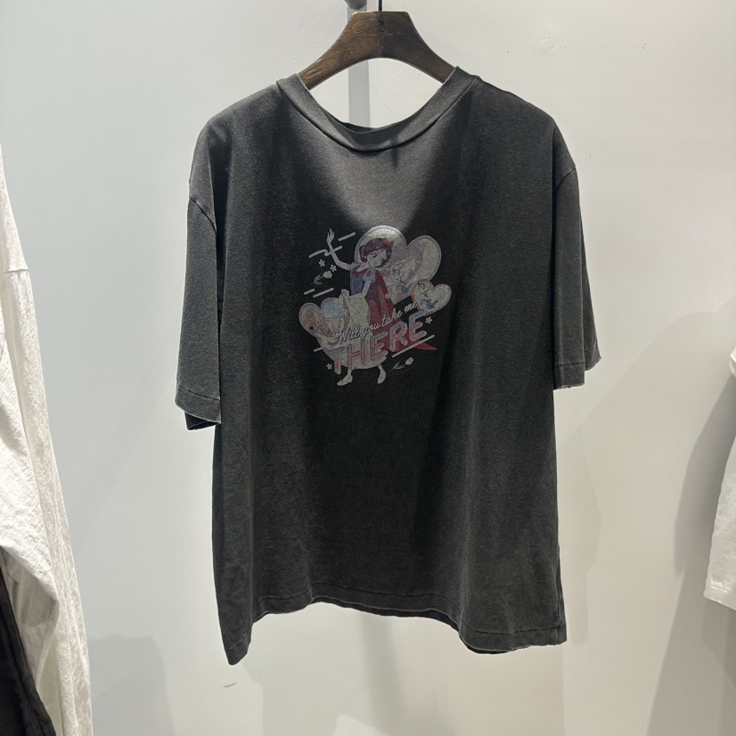 JANE BIRKIN韓國直郵實拍女士新品休閑推薦26春夏人氣T恤JANE BIRKIN設計師品牌T恤圖色2