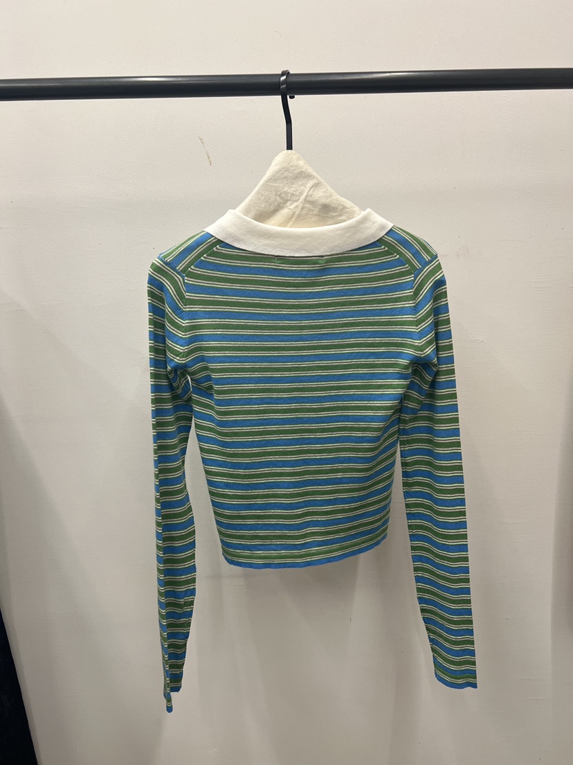 UNANSWERED-MYSTERY/FIFO韓國直郵女裝新款26春夏長袖T恤開衫條紋UNANSWERED-MYSTERY/FIFO長袖T恤