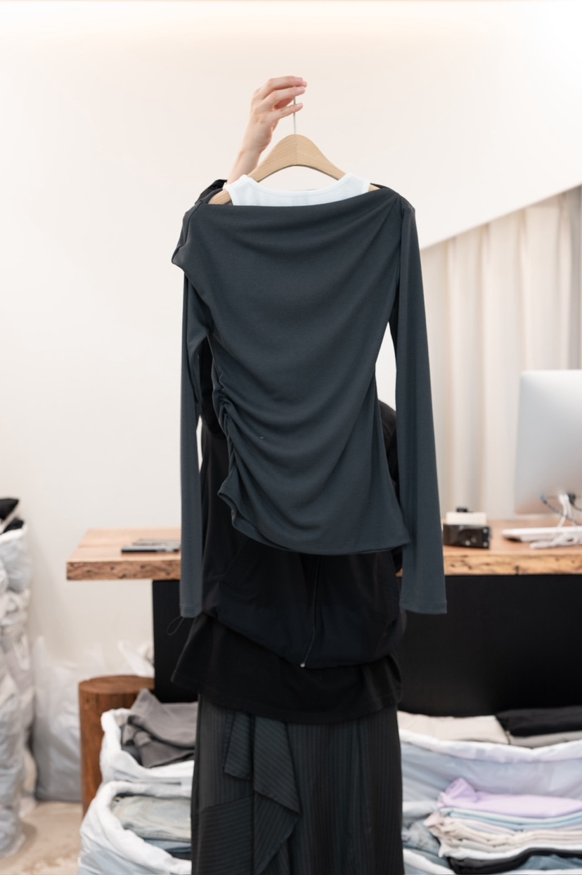 FRIC韓國代購女士新款熱賣休閑推薦時尚人氣26春夏長袖T恤FRIC長袖T恤