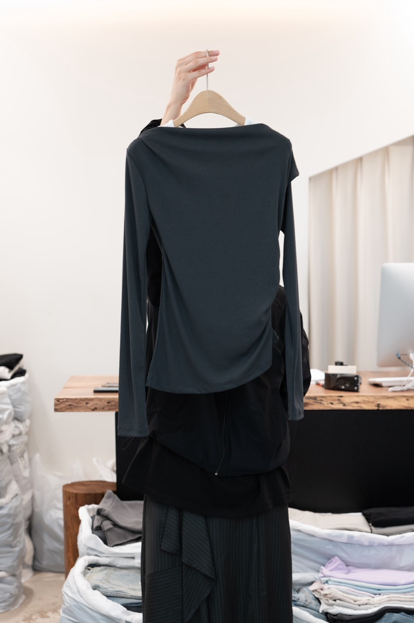 FRIC韓國代購女士新款熱賣休閑推薦時尚人氣26春夏長袖T恤FRIC長袖T恤圖色2