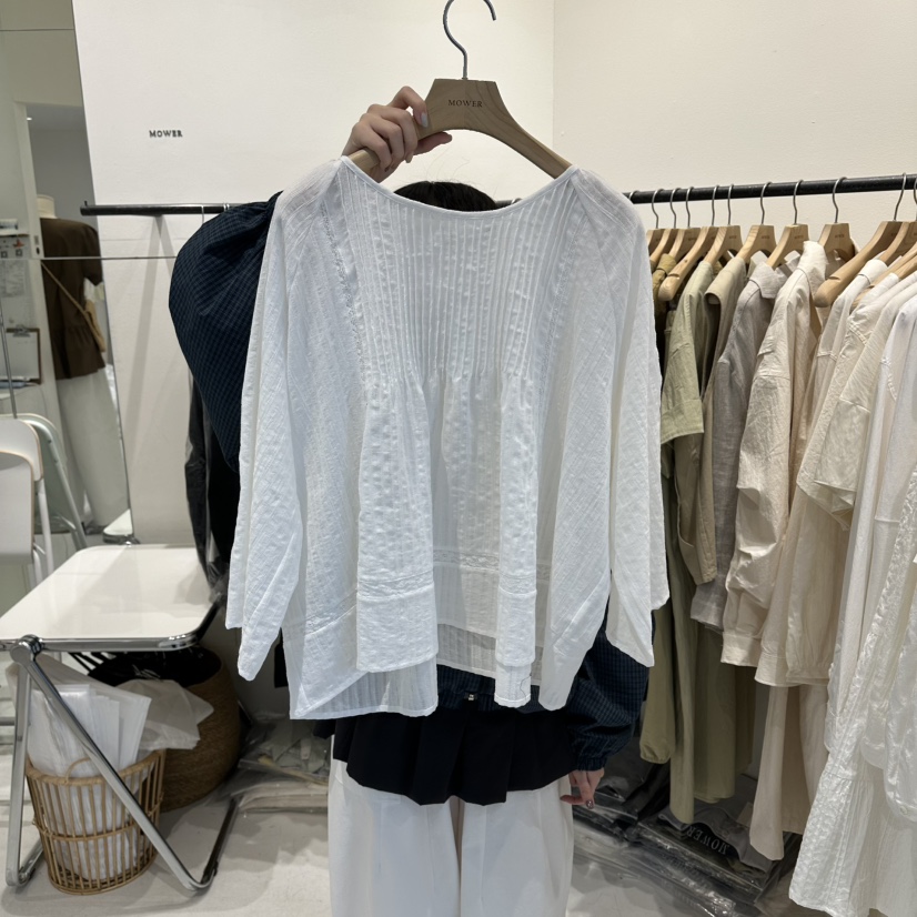 MOWER韓國東大門代購女裝新款時尚熱賣休閑推薦襯衫蕾絲衫MOWER襯衫/蕾絲衫圖色1