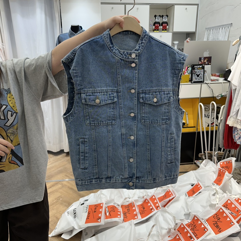 DE LINE韓國東大門直郵女士新品休閑人氣熱賣26春夏馬甲DE LINE馬甲圖色1