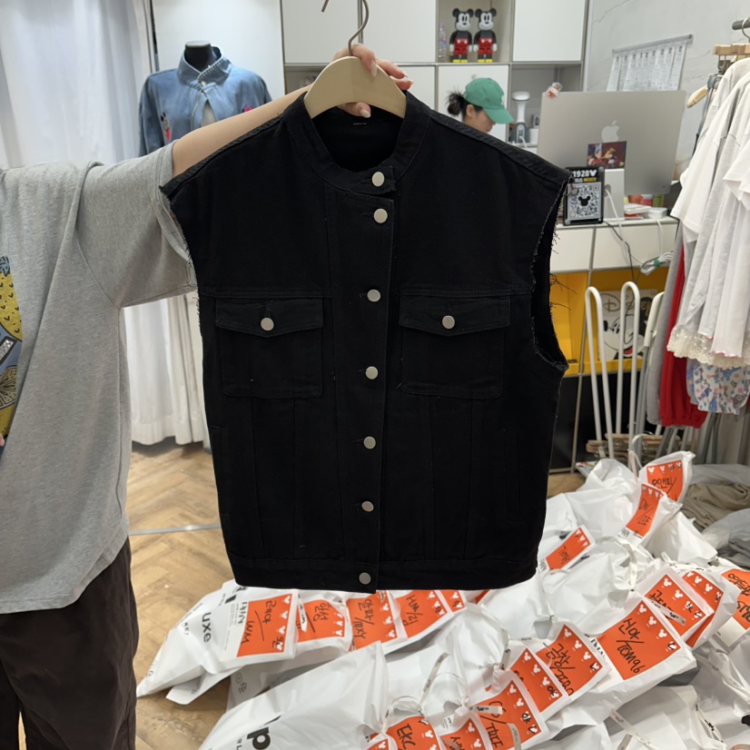 DE LINE韓國東大門直郵女士新品休閑人氣熱賣26春夏馬甲DE LINE馬甲圖色2