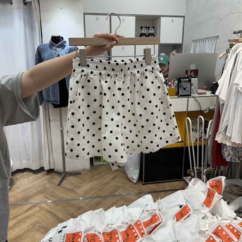 DE LINE韓國東大門代購女裝新品人氣熱賣職業26春夏短褲亞麻DE LINE短褲圖色1