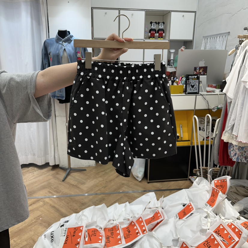 DE LINE韓國東大門代購女裝新品人氣熱賣職業26春夏短褲亞麻DE LINE短褲圖色2