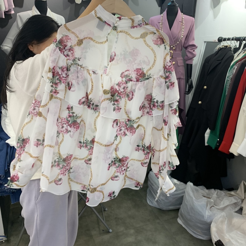 HYERI韓國直郵女士新款休閑時尚熱賣26春夏職業襯衫蕾絲衫HYERI襯衫/蕾絲衫