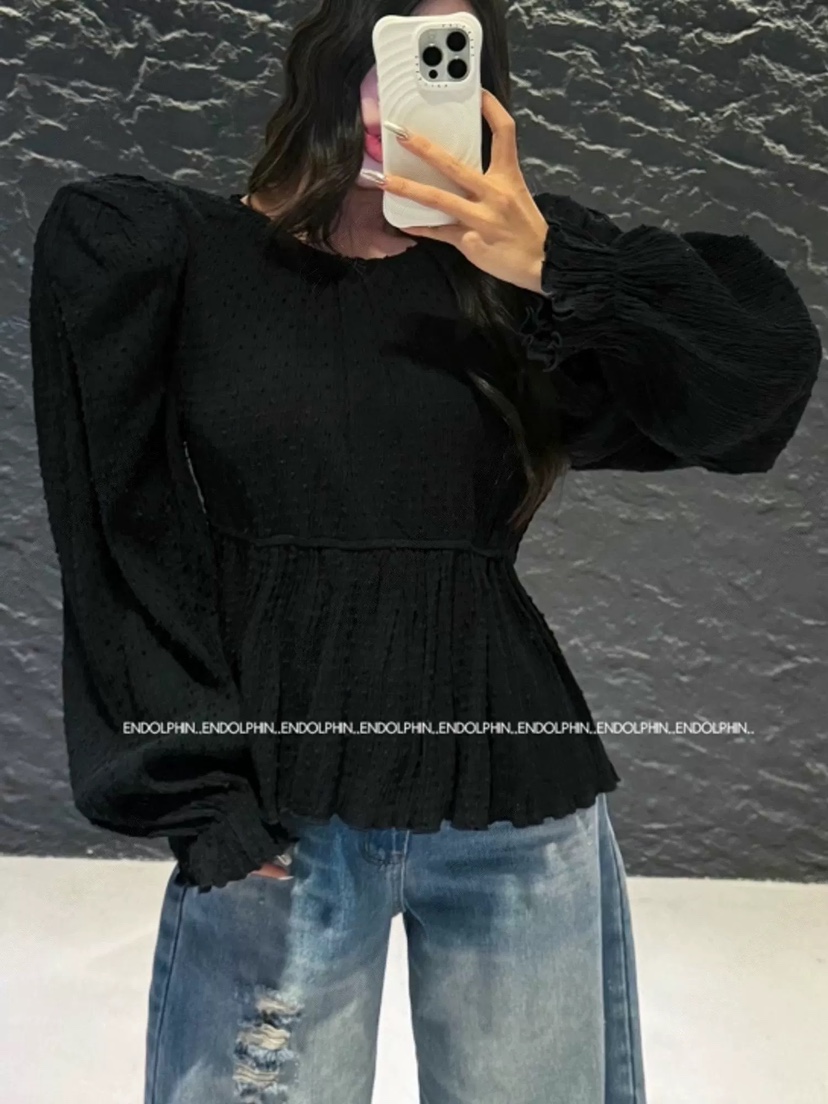 ENDOLPHIN韓國直郵女裝新品休閑熱賣26春夏職業襯衫蕾絲衫ENDOLPHIN襯衫/蕾絲衫圖色3