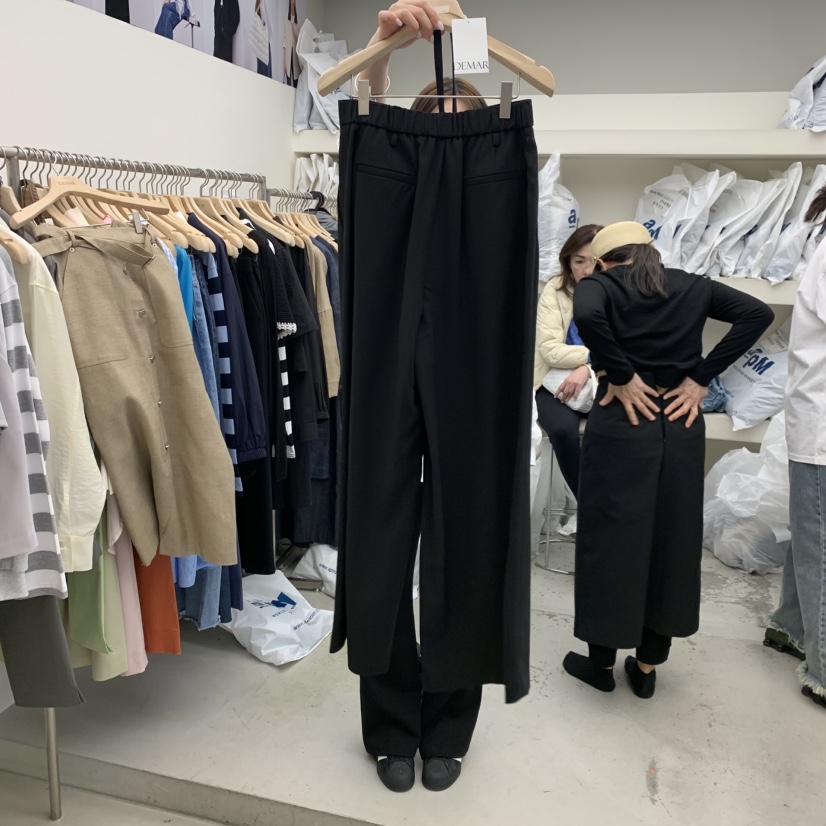 DEMAR韓國代購女裝新款時尚人氣職業休閑推薦休閑褲含腰繩DEMAR休閑褲