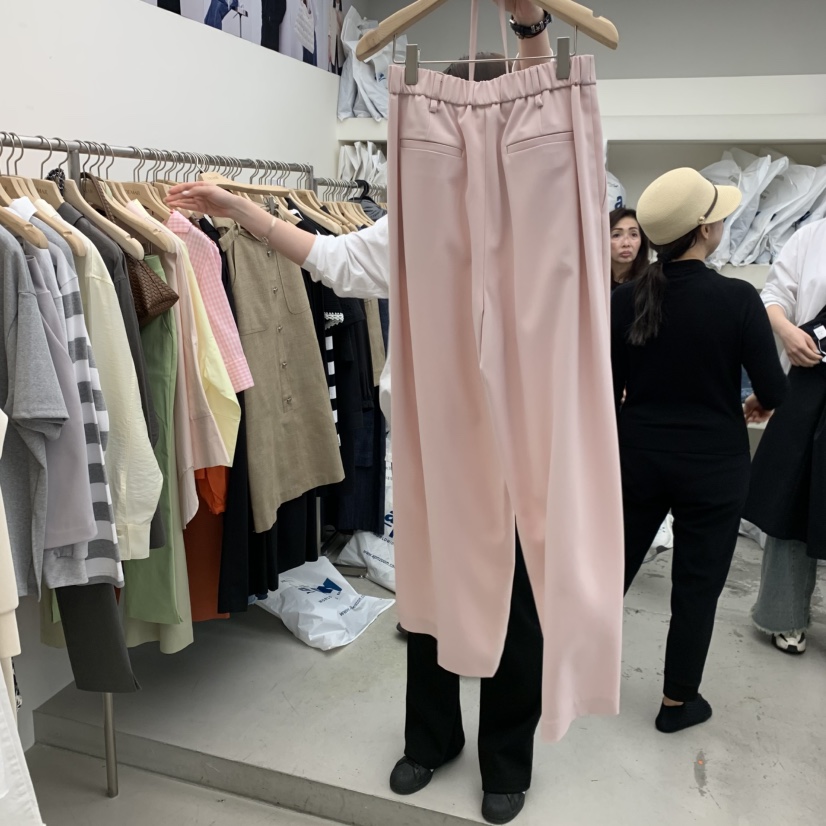 DEMAR韓國代購女裝新款時尚人氣職業休閑推薦休閑褲含腰繩DEMAR休閑褲