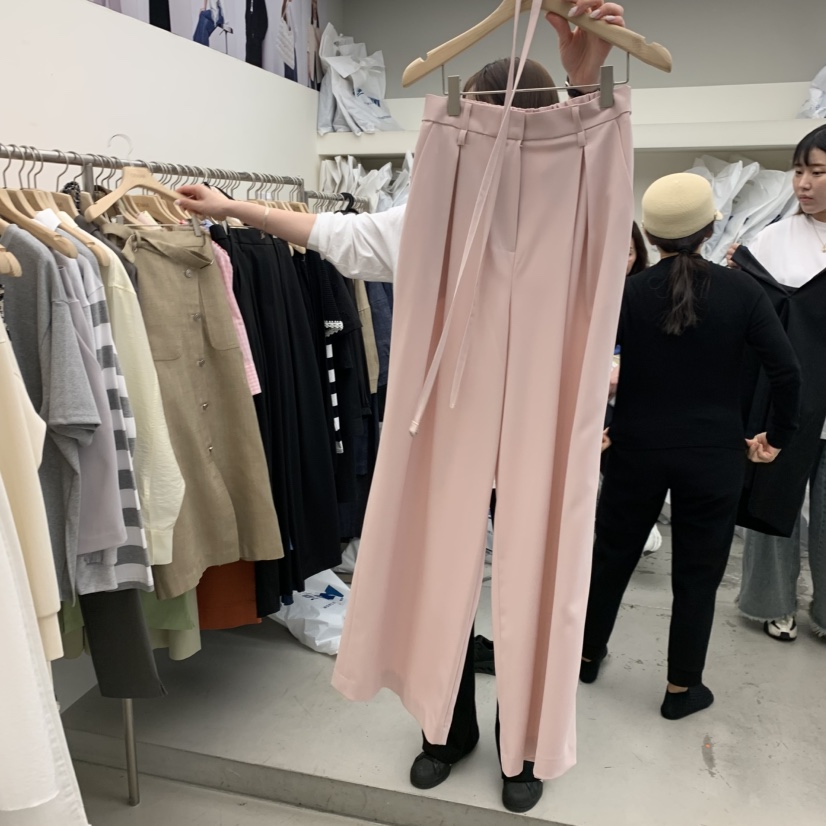 DEMAR韓國代購女裝新款時尚人氣職業休閑推薦休閑褲含腰繩DEMAR休閑褲圖色2