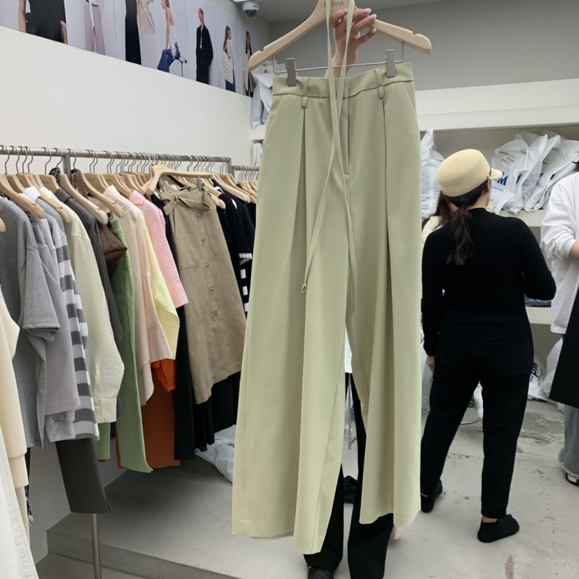 DEMAR韓國代購女裝新款時尚人氣職業休閑推薦休閑褲含腰繩DEMAR休閑褲圖色3