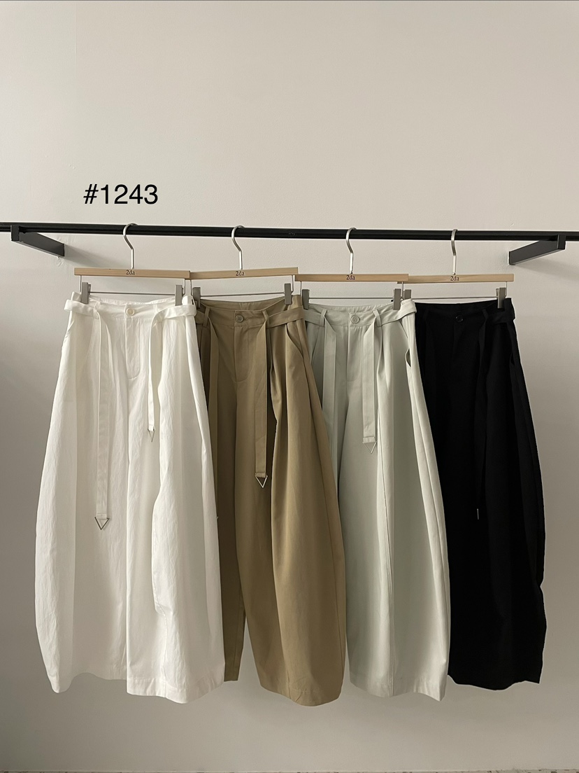 2DA/DARIMI-P韓國直郵女裝新品時尚熱賣推薦休閑褲含腰帶2DA/DARIMI-P休閑褲