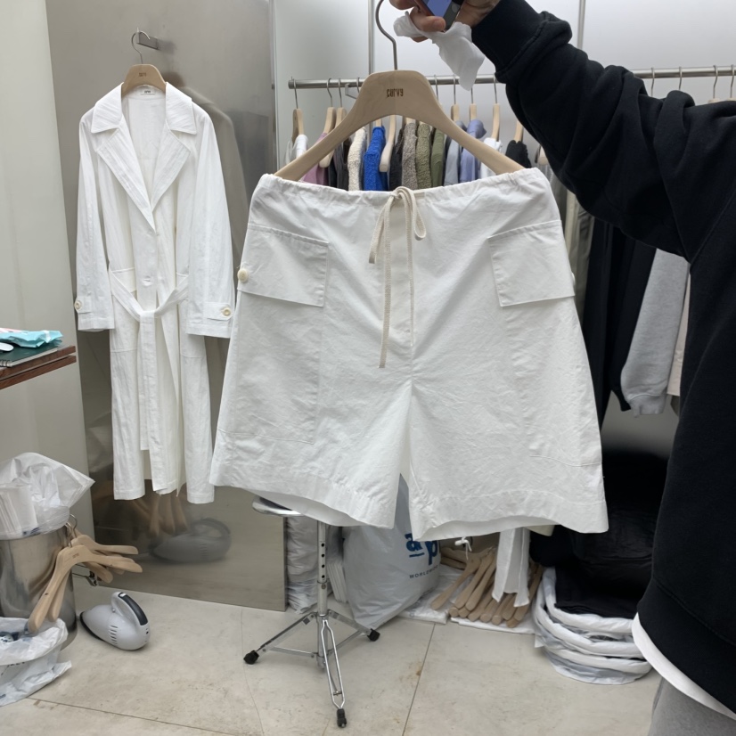 CURVY韓國直郵女士新品休閑人氣26春夏熱賣推薦職業短褲口袋CURVY短褲圖色1