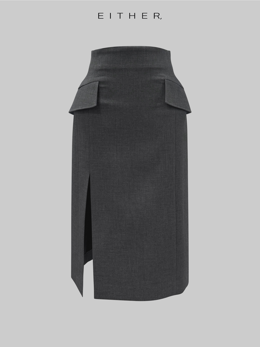 EITHER韓國直郵女士新品26春夏職業人氣時尚推薦熱賣長裙EITHER長裙圖色1