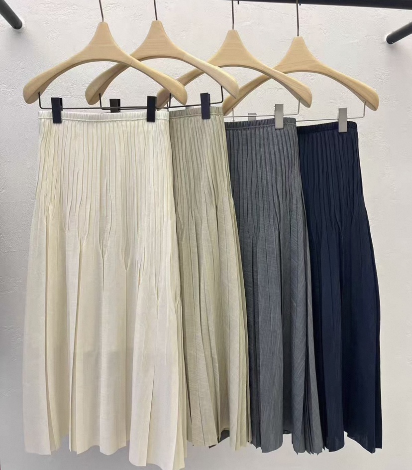 AUTUMN BEIGE-Q韓國直郵實拍女裝新品時尚半身裙中短裙百褶褶裙A.b/AUTUMN BEIGE半身裙/中短裙