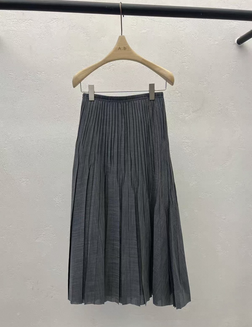 AUTUMN BEIGE-Q韓國直郵實拍女裝新品時尚半身裙中短裙百褶褶裙A.b/AUTUMN BEIGE半身裙/中短裙圖色2