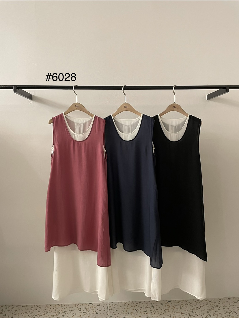 2DA/DARIMI-P韓國直郵女裝新款時尚26春夏連衣裙假兩件2DA/DARIMI-P連衣裙