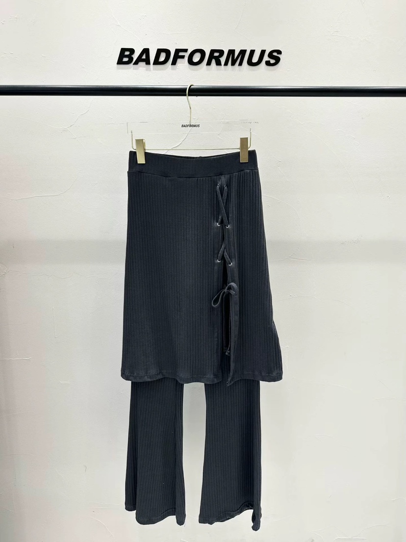 BADFORMUS韓國直郵實拍女裝新款人氣職業26春夏休閑時尚裙褲BADFORMUS裙褲圖色1