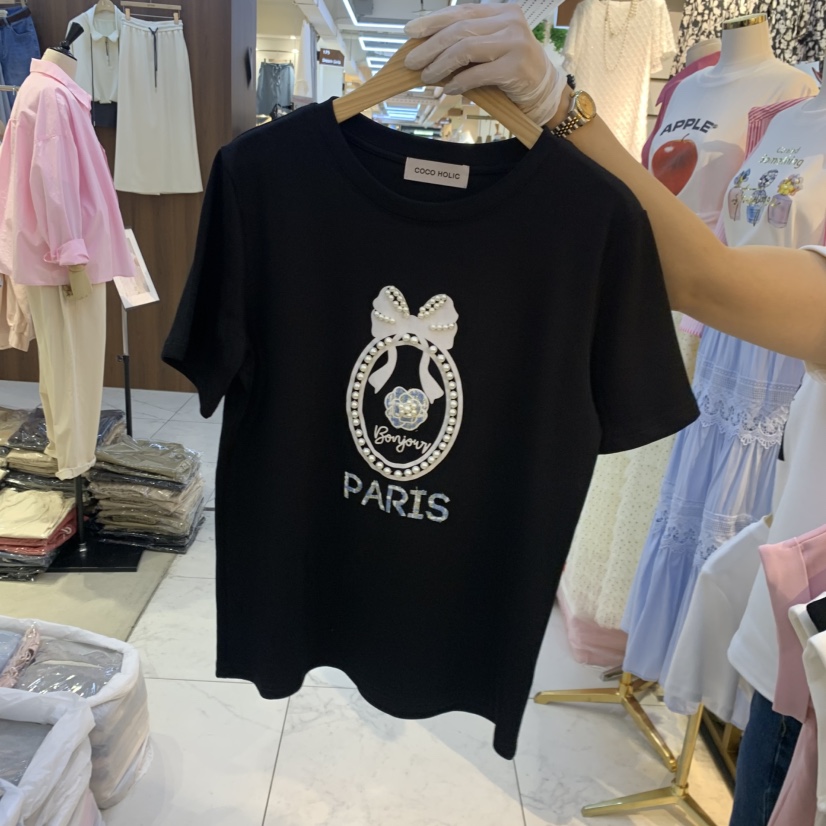 COCO HOLIC韓國東大門直郵女裝新款時尚休閑推薦人氣T恤COCO HOLICT恤圖色3