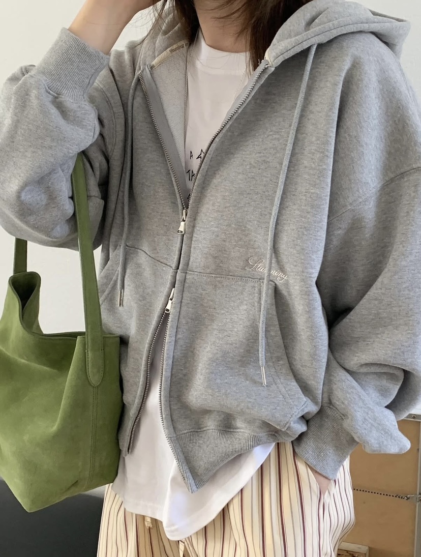 AND FLOYD韓國東大門代購女士新品職業時尚夾克連帽衫拉鏈stunning and Floyd夾克圖色3