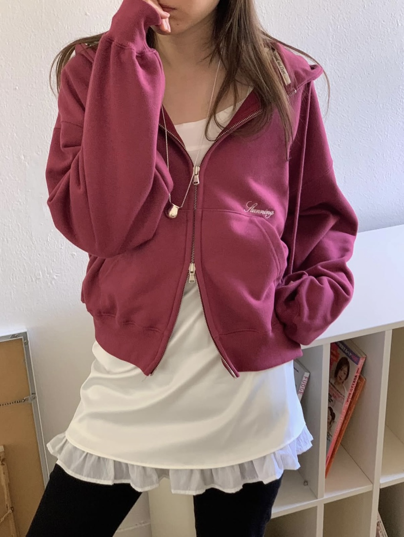 AND FLOYD韓國東大門代購女士新品職業時尚夾克連帽衫拉鏈stunning and Floyd夾克圖色4