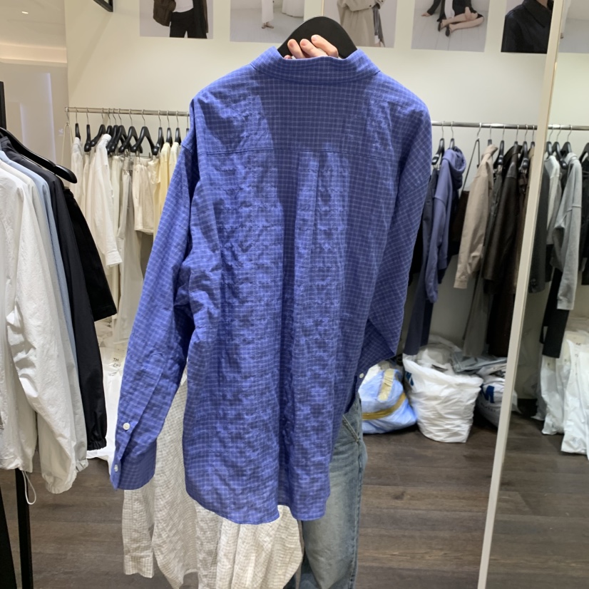 OURIN/THIS IS韓國直郵女裝新品人氣26春夏襯衫蕾絲衫格子OURIN/THIS IS襯衫/蕾絲衫