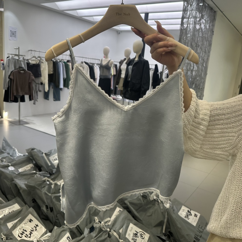 NOB韓國東大門直郵女士新款推薦人氣職業熱賣時尚吊帶背心NOB吊帶/背心圖色1