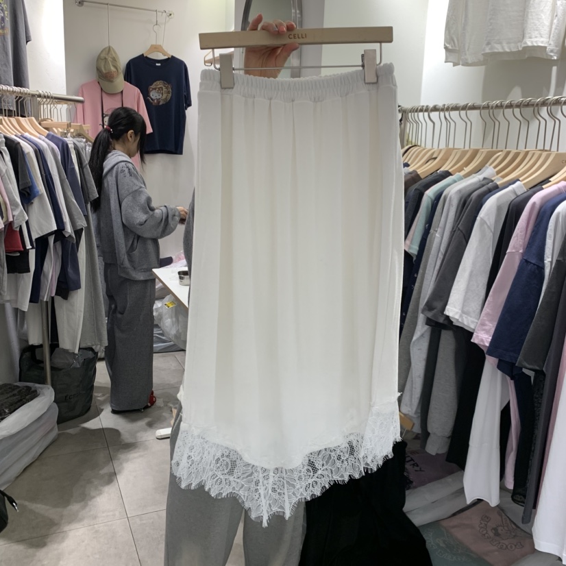 CELLI韓國直郵實拍女士新品職業熱賣人氣半身裙中短裙蕾絲CELLI半身裙/中短裙圖色1