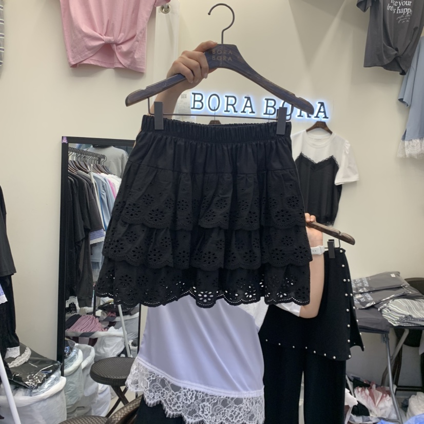 BORA BORA韓國東大門直郵女裝新款熱賣時尚休閑26春夏短裙BORA BORA短裙圖色1