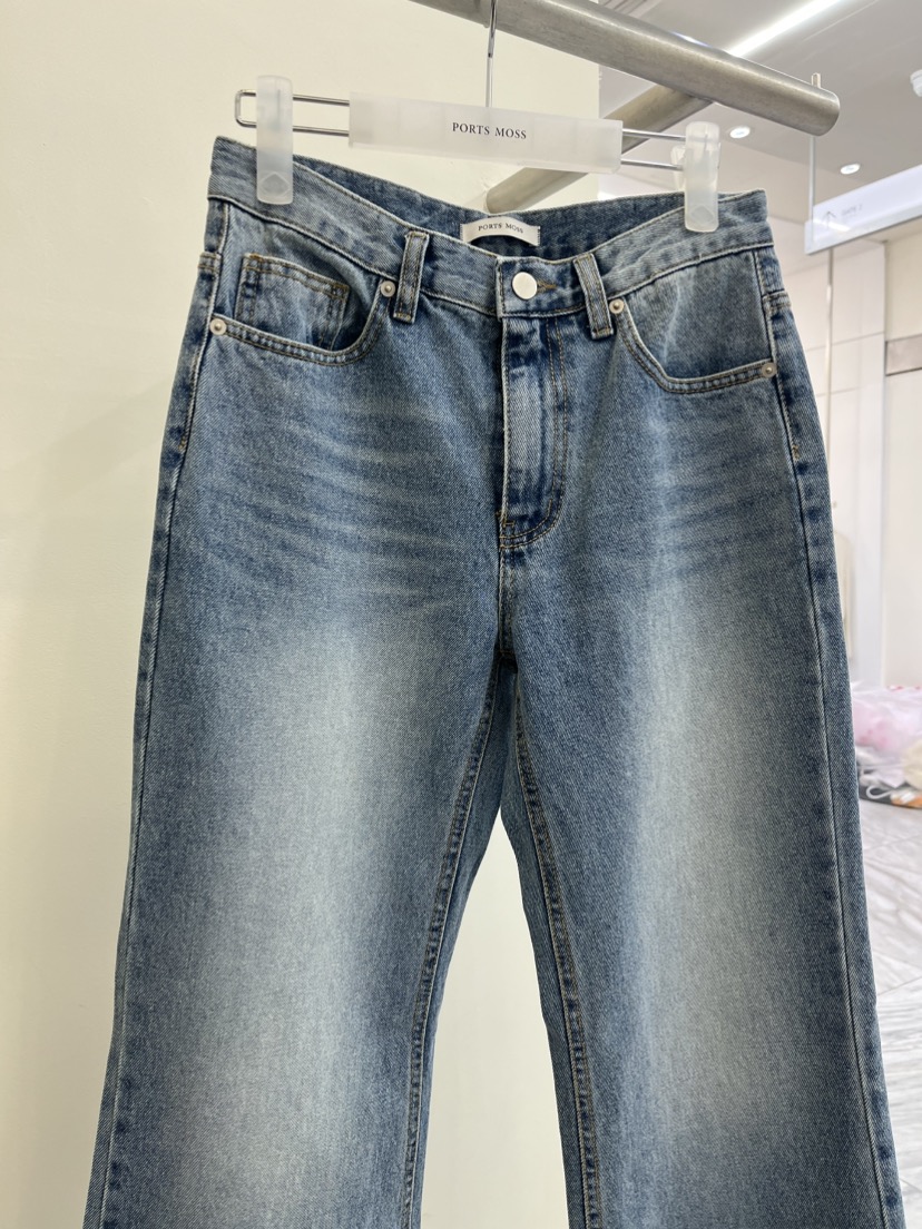PORTS MOSS韓國直郵女士新款人氣熱賣26春夏休閑職業牛仔褲PORTS MOSS牛仔褲