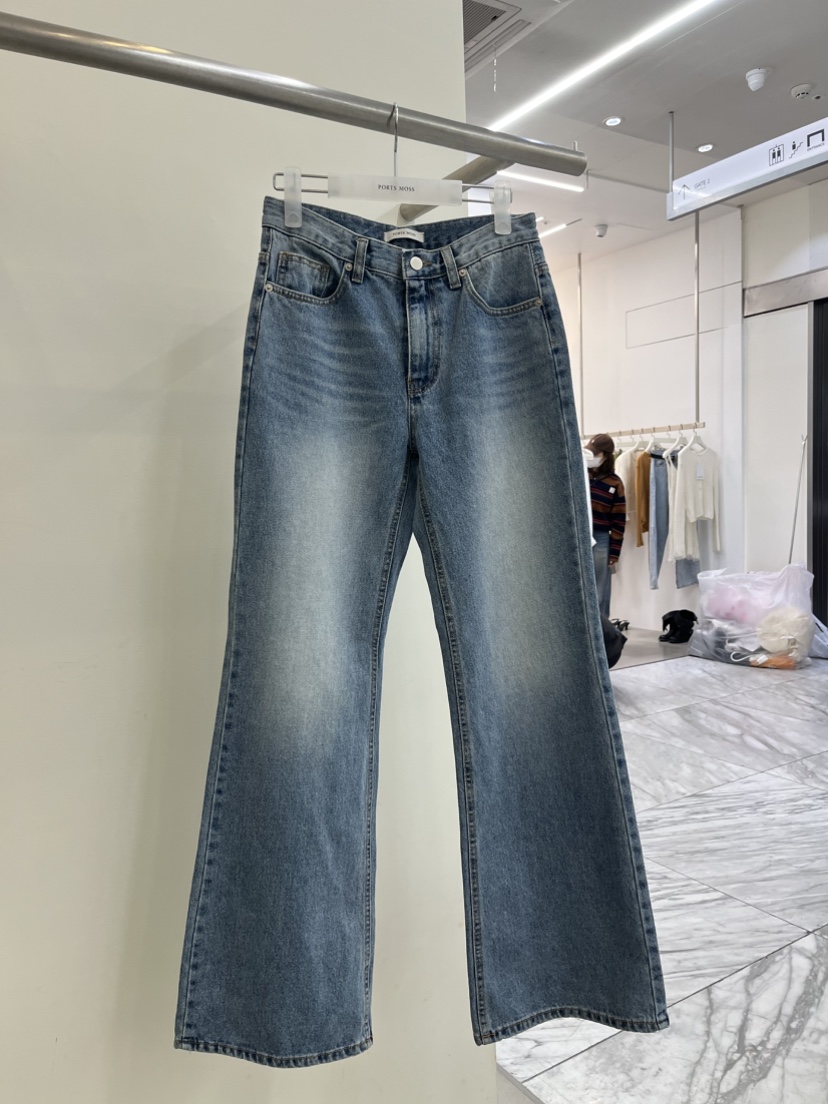 PORTS MOSS韓國直郵女士新款人氣熱賣26春夏休閑職業牛仔褲PORTS MOSS牛仔褲圖色1