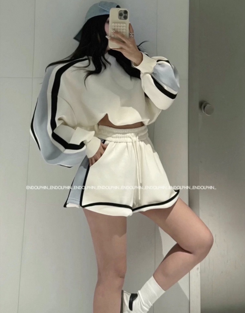 ENDOLPHIN韓國直郵實拍女裝新款休閑推薦職業套裝拉鏈套裝ENDOLPHIN套裝圖色2