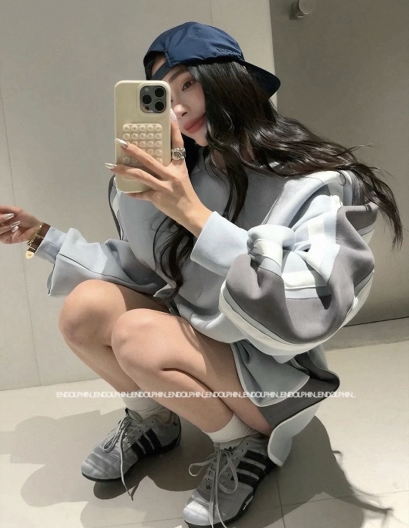 ENDOLPHIN韓國直郵實拍女裝新款休閑推薦職業套裝拉鏈套裝ENDOLPHIN套裝圖色3