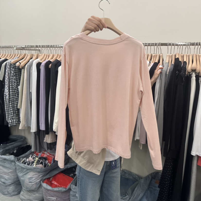 URBANSTORY/REMAKING韓國直郵實拍女士新品職業26春夏長袖T恤Remaking/URBANSTORY長袖T恤