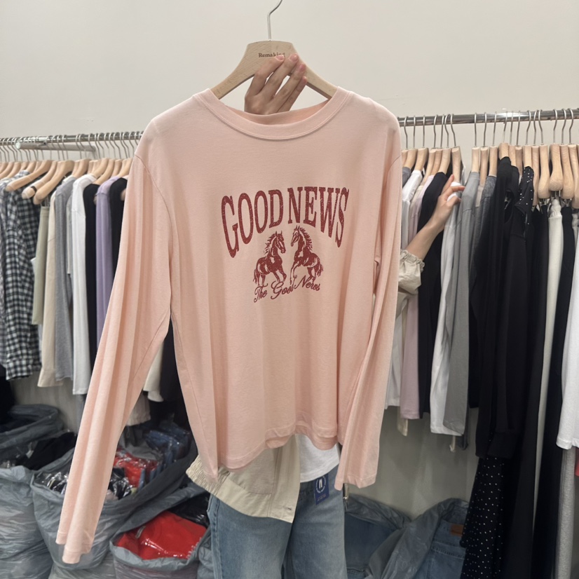 URBANSTORY/REMAKING韓國直郵實拍女士新品職業26春夏長袖T恤Remaking/URBANSTORY長袖T恤圖色2