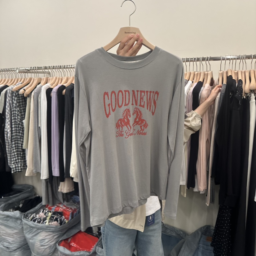 URBANSTORY/REMAKING韓國直郵實拍女士新品職業26春夏長袖T恤Remaking/URBANSTORY長袖T恤圖色3