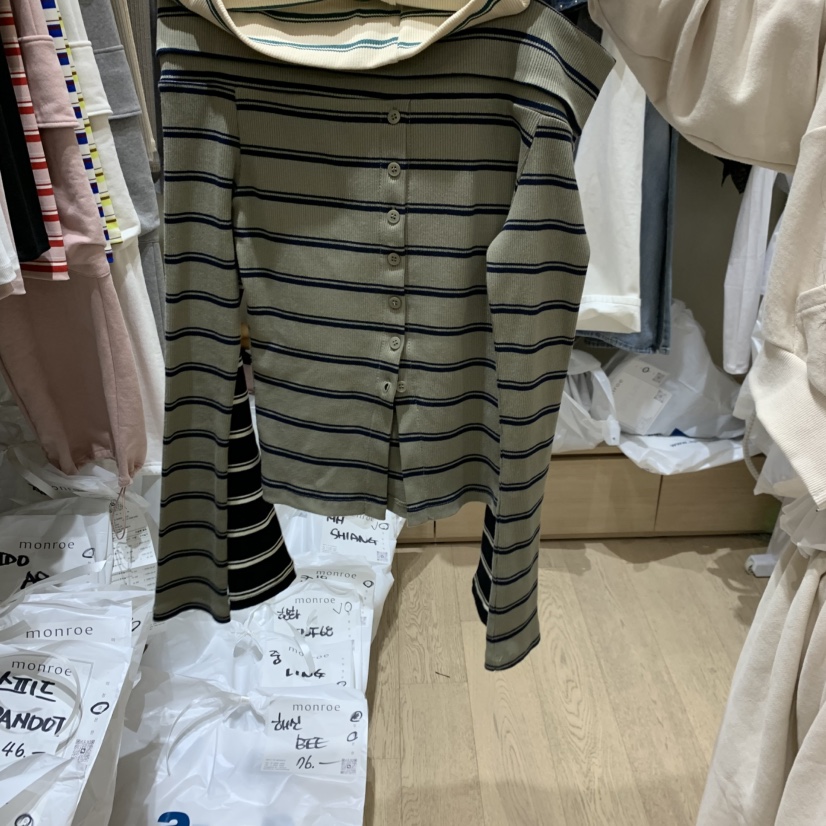 MEMOIRE韓國直郵女裝新款熱賣推薦人氣26春夏職業長袖T恤MEMOIRE長袖T恤圖色2